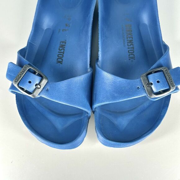 Women's Birkenstock Blue Madrid Eva Slip On Sandals Slides US Size 8-8.5 EU 39 - Picture 3 of 15